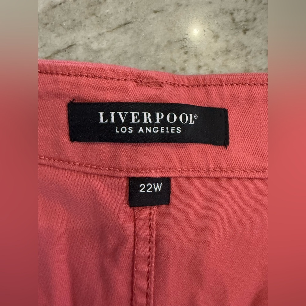 NWT Liverpool Women’s Dusty Cedar Cargo Pocket Shorts - Size 22W - Picture 8 of 11
